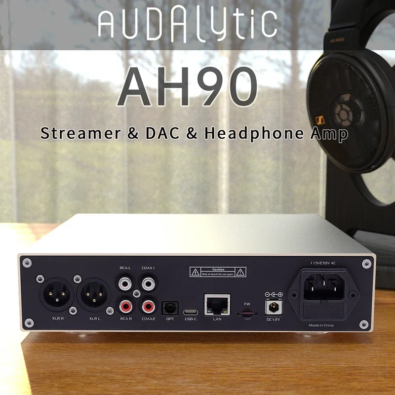 Gustard Audalytic AH90 Streamer DAC Headphone Amp AK4191+AK4499 Audio DAC Roon Bridge 4.4mm Balanced Headphone Amplifier Pre-Amp
