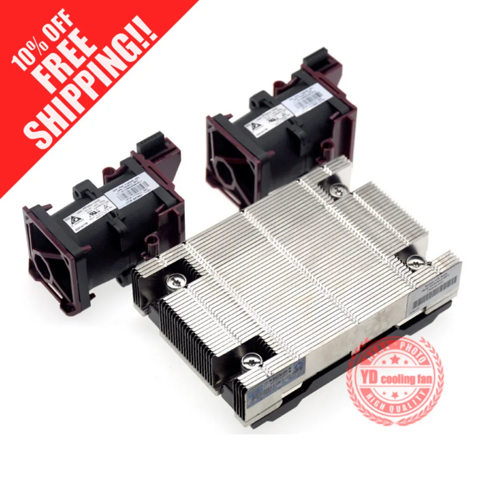 FOR HP DL360 G9 server upgrade kit  2 fan+1 heat sink 734042-001 792852-001