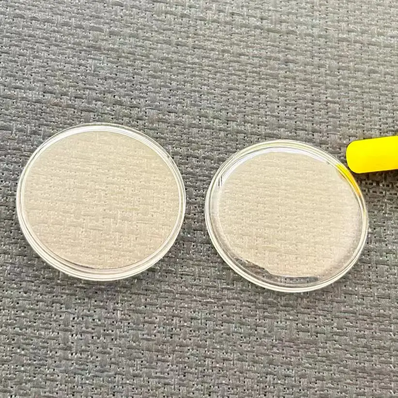 4pcsWatch Accessories Old Shanghai 7120 Watch Mask Lens Plastic Organic Rubber Cover Flat Fat Surface Watch Cover Mirror 32.2mm