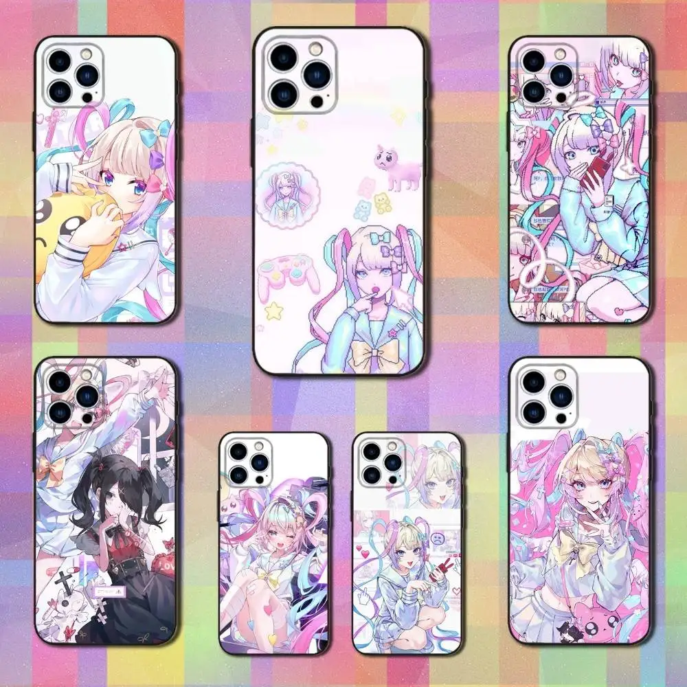 

Game N-Needy Girl O-Overdose Phone Case For iPhone 16,15,14,13,12,11 Plus,Pro Max,XS,X,XR,SE,Mini,8,7,Soft Silicone Black Cover