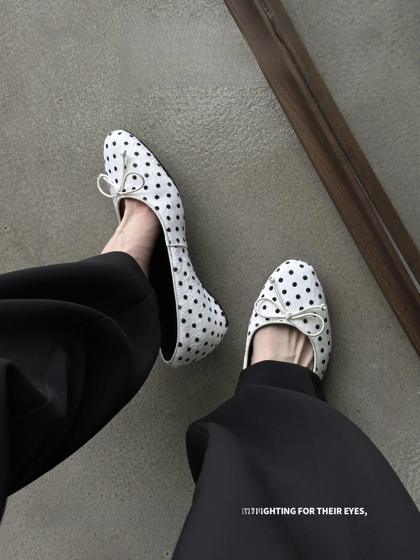 2026-new-polka-dot-round-head-bow-knot-flat-bottom-single-shoes-women's-slip-on-ballet-shoes-increased-height-korean-style