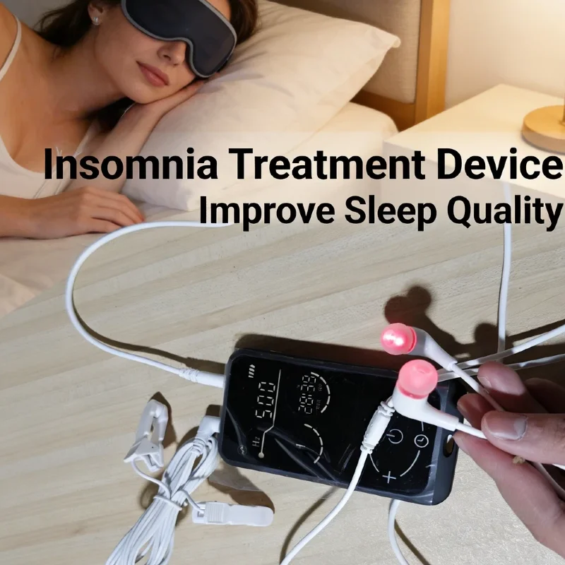 

Clinical Grade CES tVNS Ear Clip Device, Vagus Nerve Stimulation for Sleep Improvement Stress Relief Deep Sleep