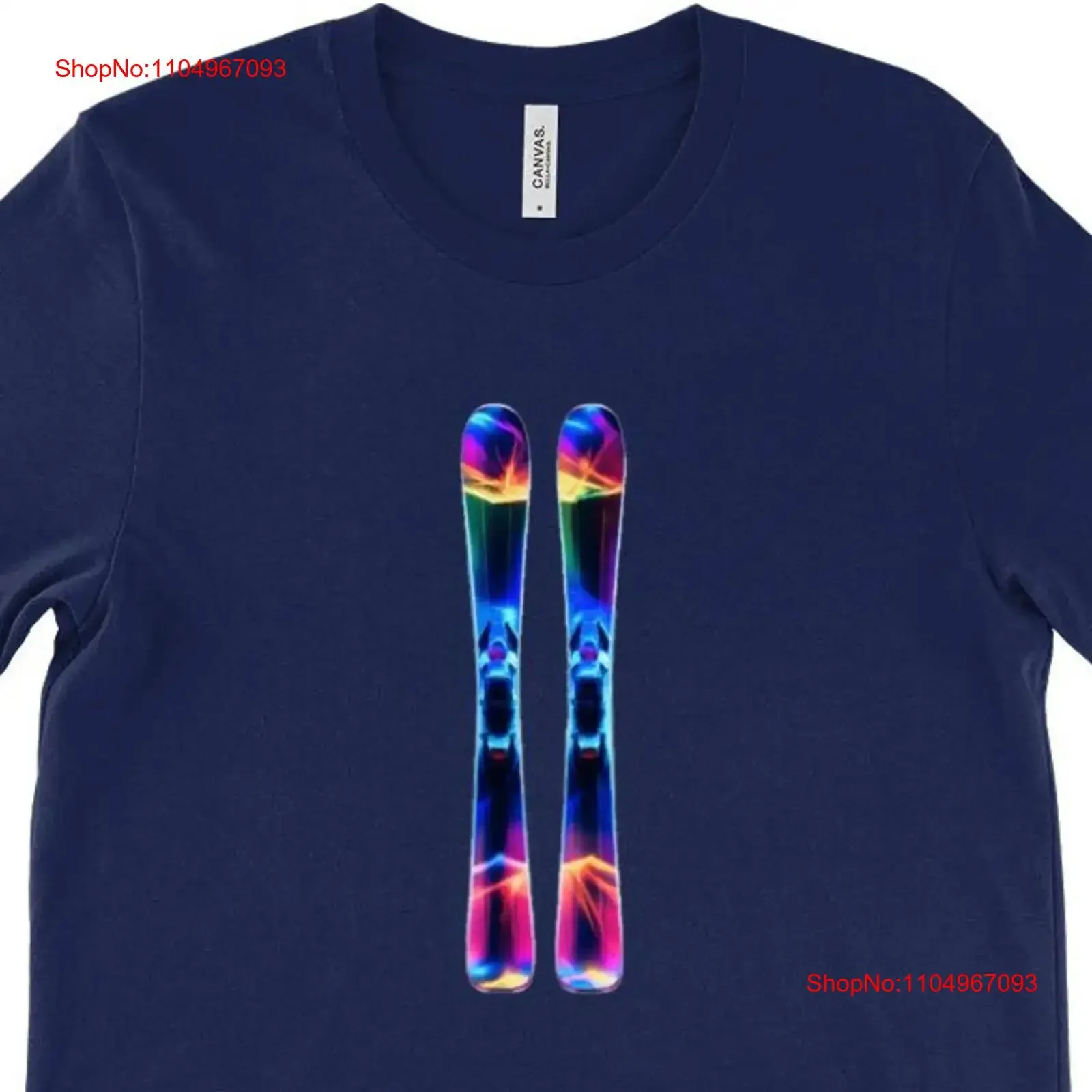 Ski T Shirt Neon Sk… - image