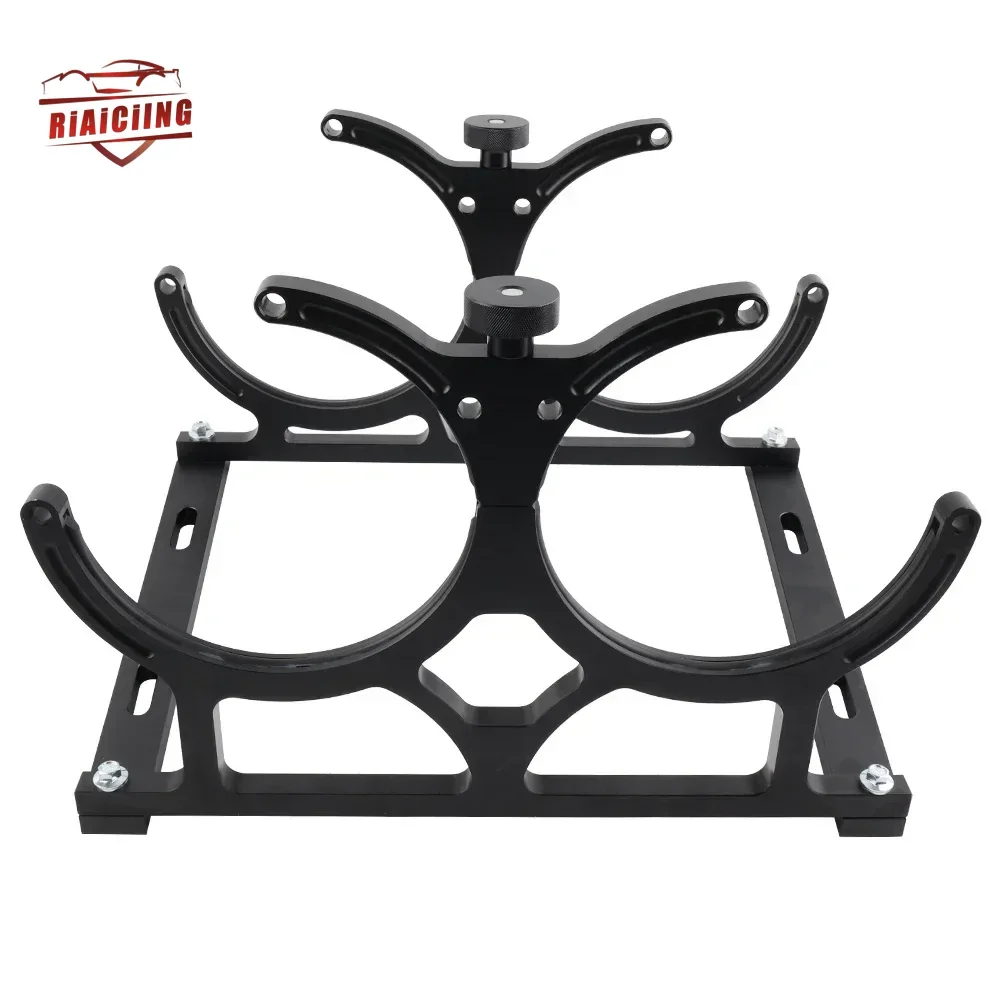 Высококачественный 7-дюймовый монтажный кронштейн для двойной бутылки из оксида алюминия черного алюминия (NOS) для бутылок из оксида алюминия 10 и 15 фунтов.