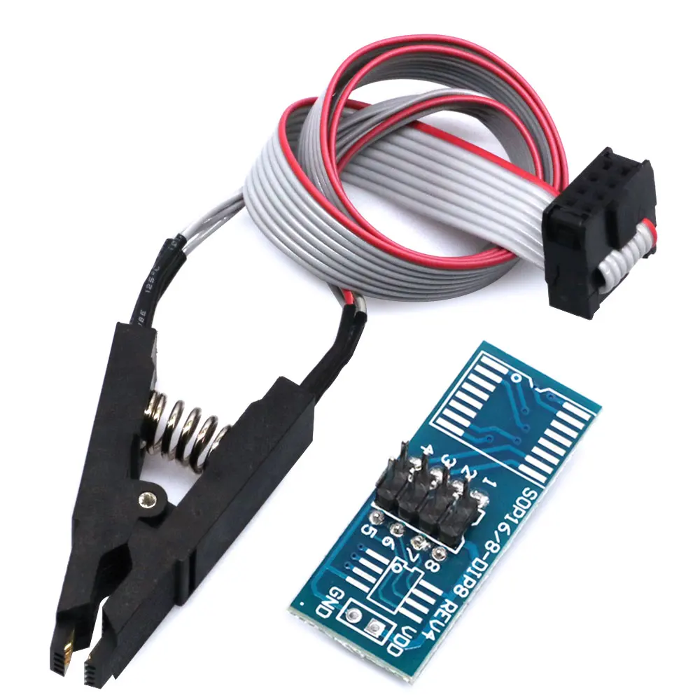 High quality SOIC8 SOP8 Test Clip For EEPROM 93CXX/25CXX/24CXX in-circuit programming on USB Programmer TL866CS TL866A EZP2010