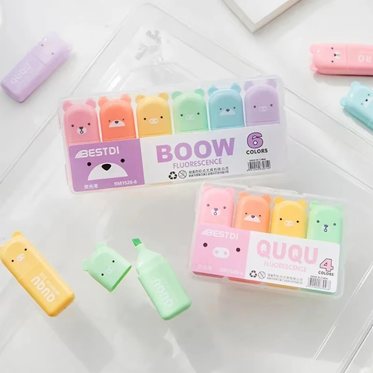 4/5/6Pcs Macaron Farbe Mini Highlighter Weiche Spitze Stifte Farbe Marker Stift Fluoreszierende Stift Schule Büro liefert Student Schreibwaren