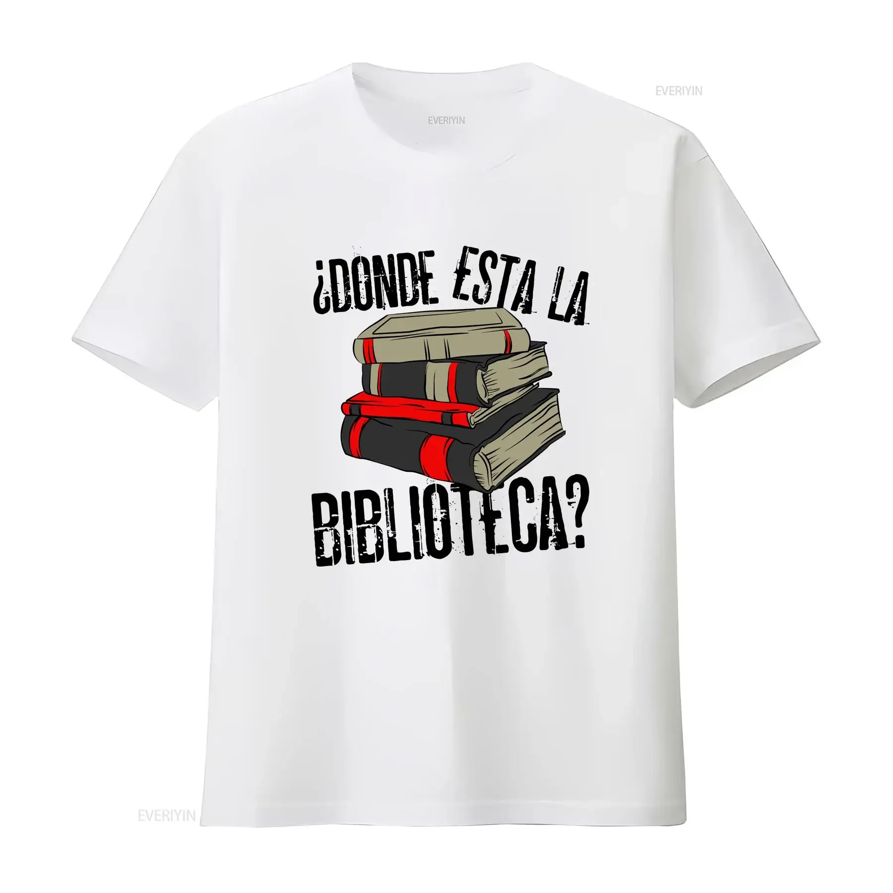 Funny Spanish Teacher T Shirt ESL Major Donde Esta La Biblioteca Spain Cinco de Mayo vintage Washed Stretched Comfortable