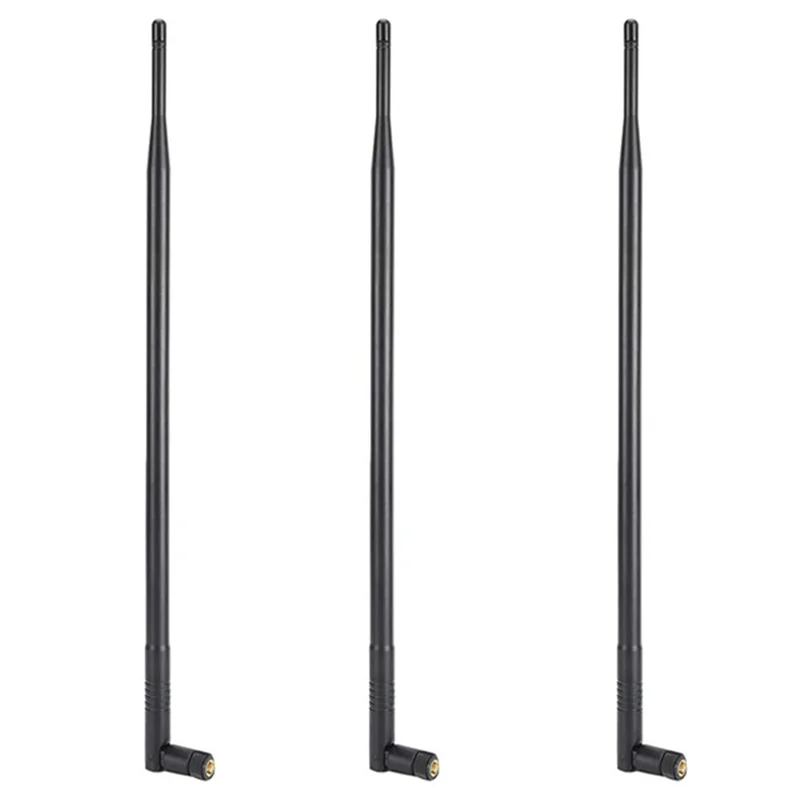 B24B 3X 12DBI Wifi Antenna, 2.4G/5G Dual Band High Gain Long Range Wifi Antenna With RP‑SMA Connector For Wireless Network