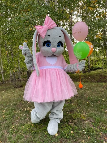 Costume da mascotte di orsacchiotto rosa di Natale, personaggio dell'orso bianco, parco divertimenti, animazione, festa di Halloween