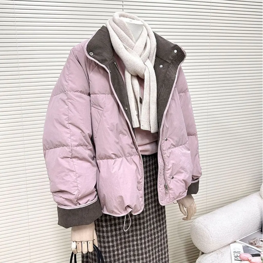 

Women's Cotton-Padded Jacket Spring Dress Long Sleeve Casual Style for Office And Outdoor