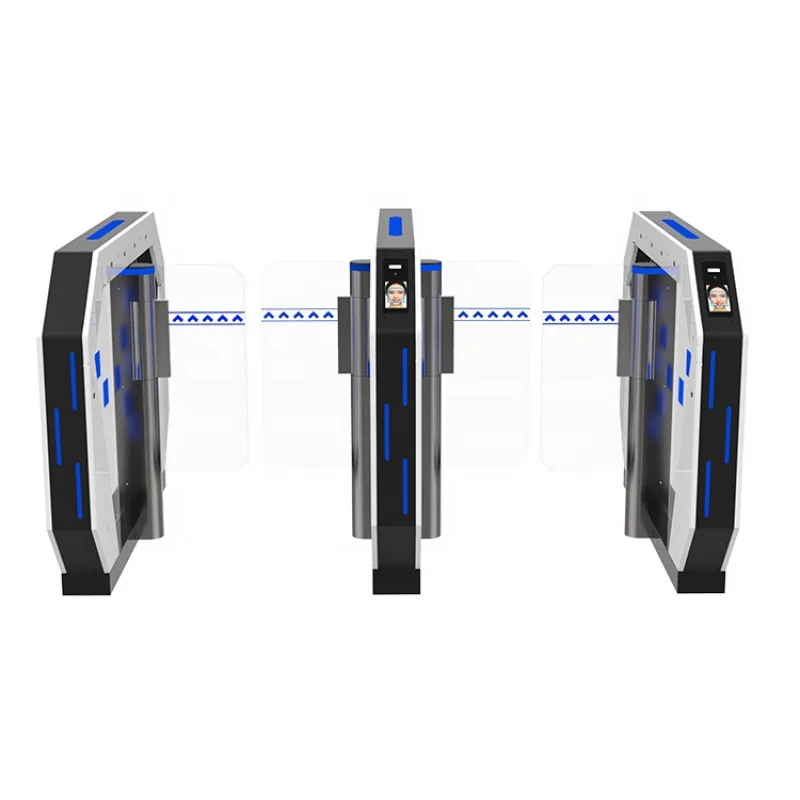 custom.Access Control System Entranc Control Swing Turnstile Gate With Face Recognition