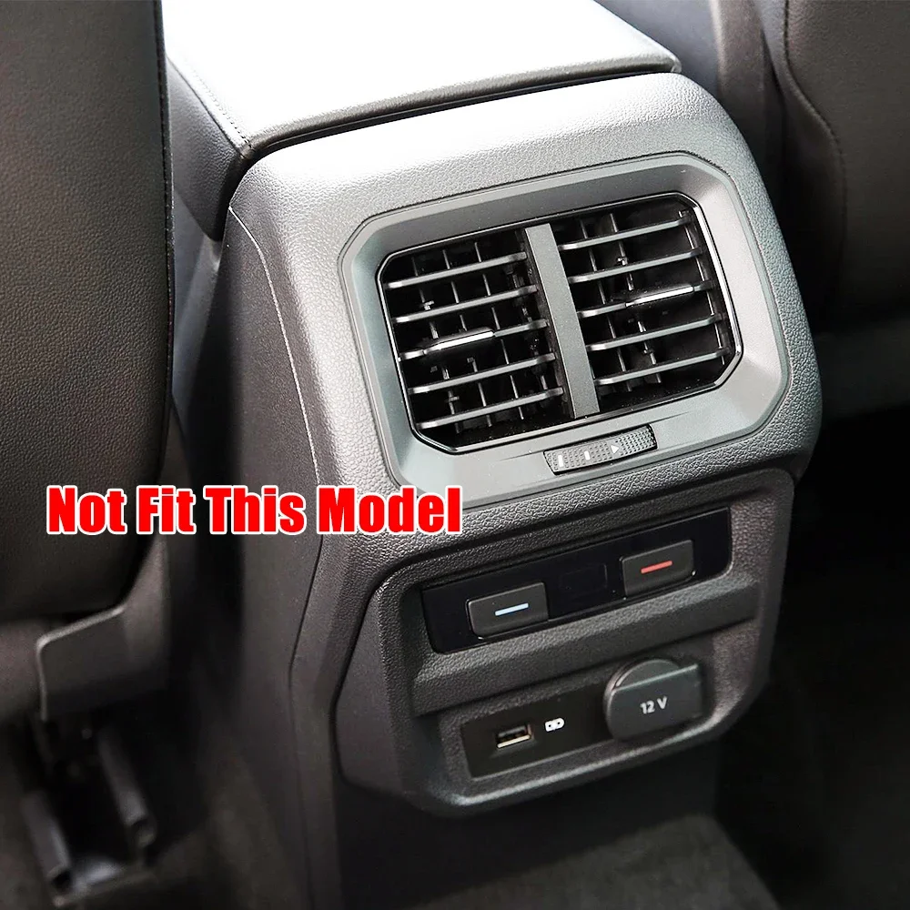 For Volkswagen VW Tiguan MK2 2017-2019 Central Console Storage Box Armrest Box AC Outlet Vent USB Panel Cover Trim