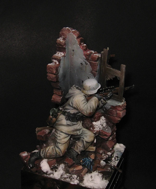 Resin kit sniper 90 mm Unassembled Sculpture for Hobbyists 5