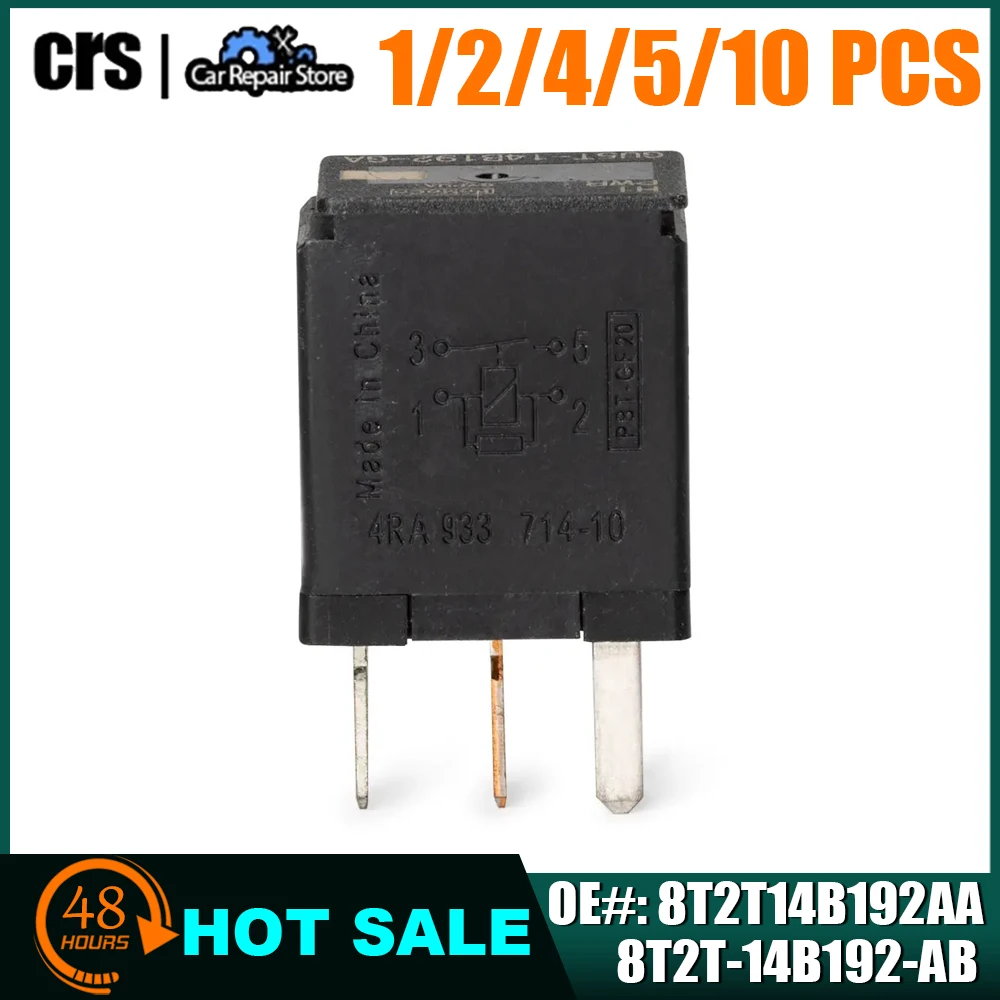 

1/2/4/5/10pcs Refurbished Air conditioning horn relay 8T2T-14B192-AA 8T2T-14B192-AB 8T2T-14B192-BA 8T2T 14B192 AA 4PIN