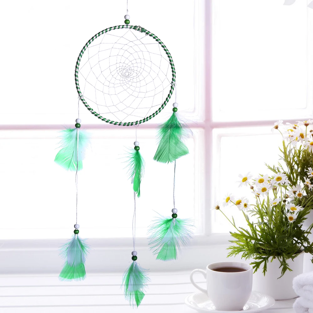 1Pcs Indian Style Dreamcatcher Handmade Wind Chimes Hanging Pendant Dream Catcher Home Wall Art Hangings Decorations