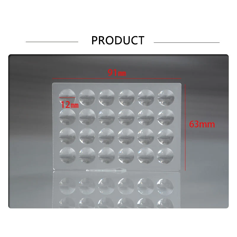 Diameter12mm /27mm Focal Length 15mm/20mm Array Type Round Acrylic  Fresnel Lenses Threaded Magnified Lens Special Multiple Lamp