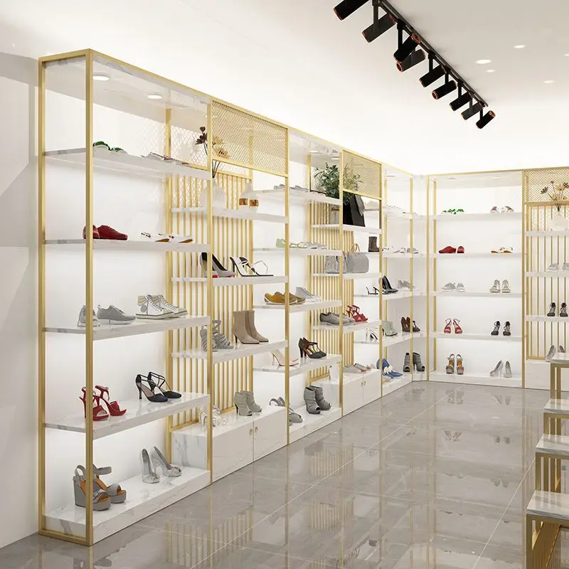 رف متجر الأحذية رف عرض متجر الملابس حقيبة مجوهرات رف الأحذية النسائية متجر زميل الدراسة خزانة عرض الأحذية الإبداعية #1