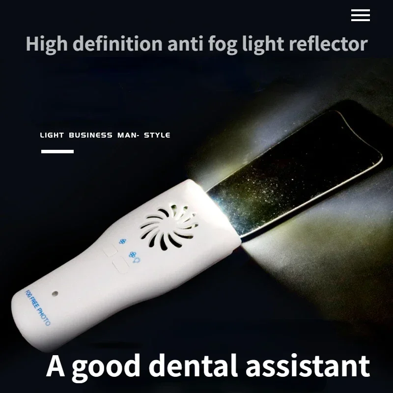 

Dental Orthodontic Anti-Fog Mirrors Stainless Steel Fog Free Intraoral Photography LED Light Occlusal Reflectors Oral Care Tool