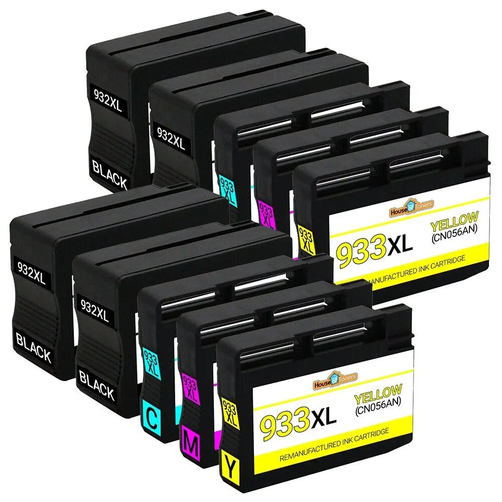 

10PK 932 933XL XL Ink Cartridges for HP Officejet 6100 6600 6700 7610 Printers