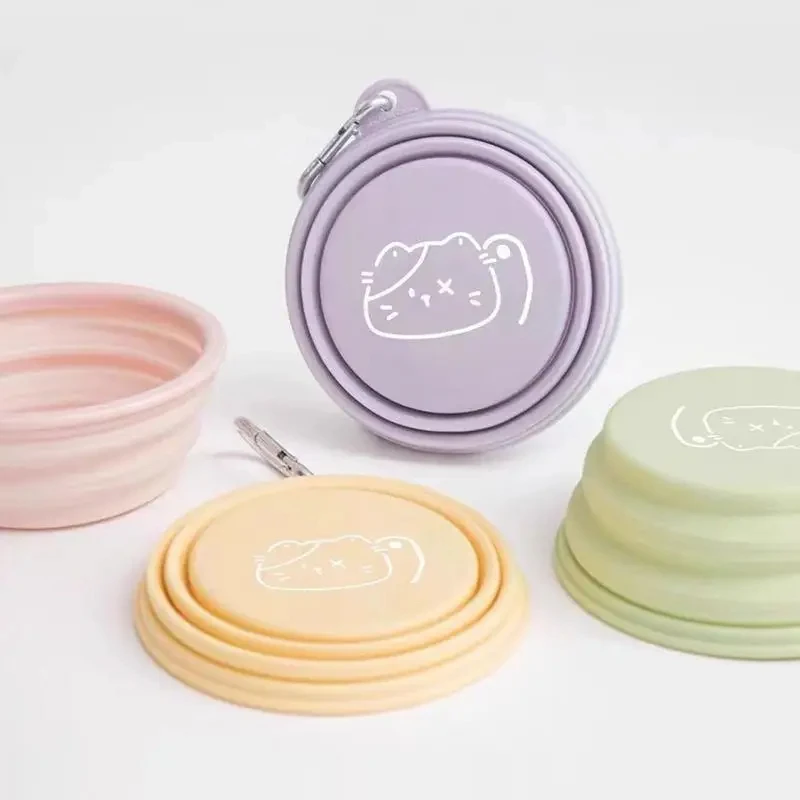 

Collapsible Dog Bowl, Travel Friendly, Water Bowl, Watering Feeding Tray, Small and Medium Pet Drinking Cups