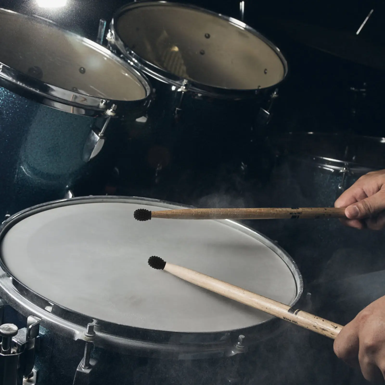 Silicone Drumstick Head Covers 2pcs – Noise-Reducing Mute Caps for Quiet Percussion Practice