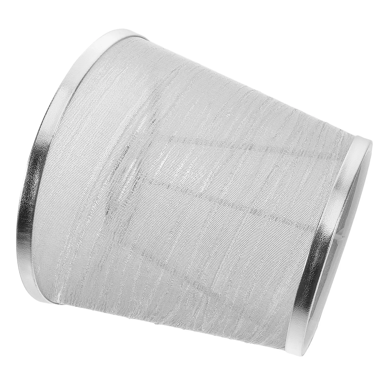 Lamp Shade Replacement for Living Room Users to Improve Lighting Comfort, 4cm Diameter, Mesh and Iron, Transparent Silver