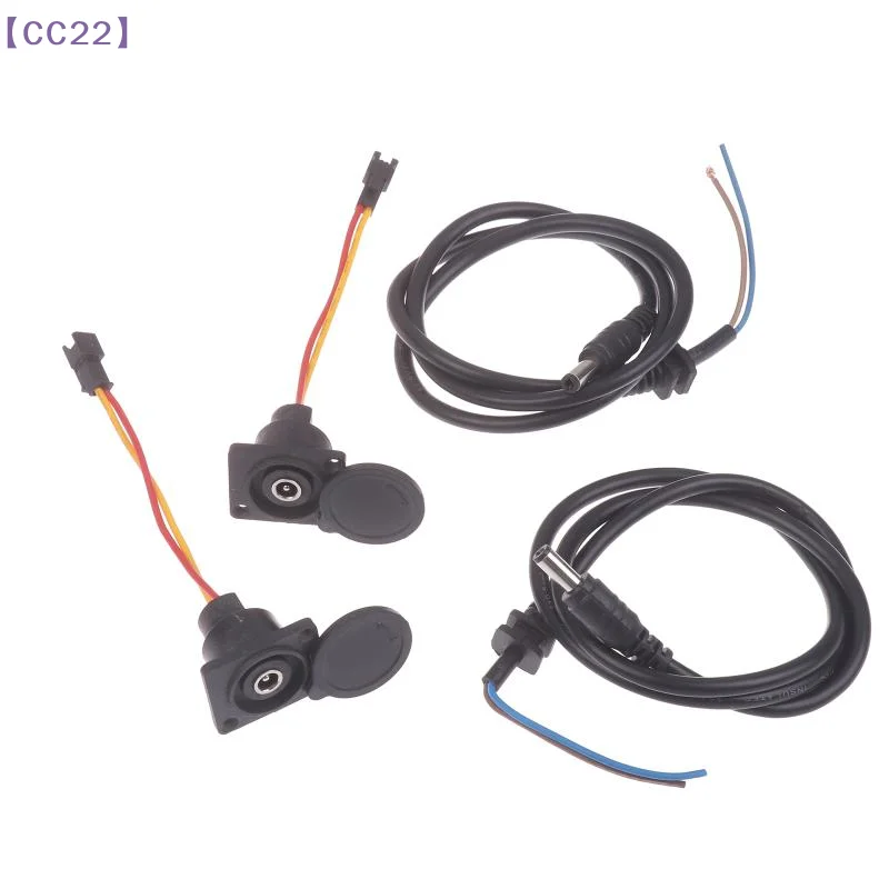 （CC22）DC2.1/ 2.5 Electric Bicycle Charging Head Li-on Battery Output Line 36V/48V Round Male And Female Base Charger Plug Socket