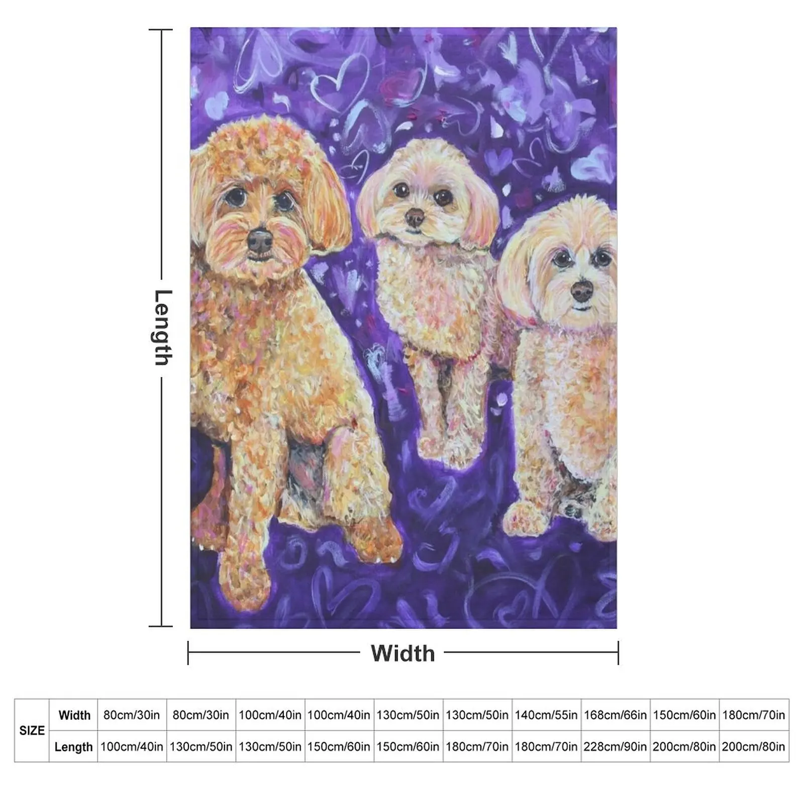 Three Poodle Pack Throw Blanket halloween Fashion Sofas Winter beds Beautifuls Flannel Large Blankets