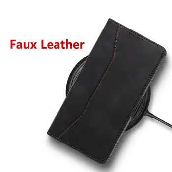 Kožené pouzdro pro Samsung Galaxy A15 5G, robustní, s výklopným krytem, sloty pro karty, magnetická peněženka, kryt na telefon, černá 8 nejlepší prodej Flipový kryt pro Samsung A15 - №5