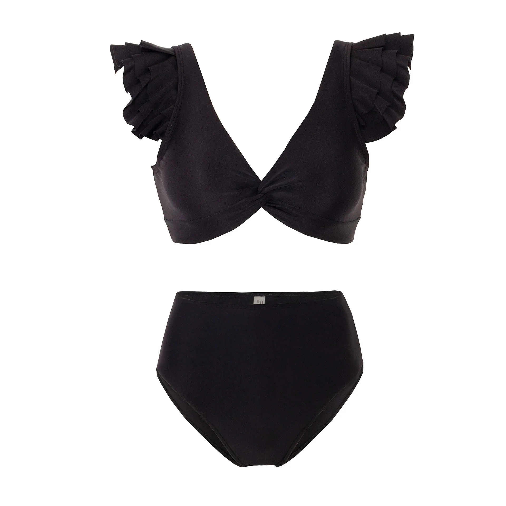 مثير رفع بيكيني 2025 كشكش قطعتين النساء ملابس السباحة الإناث البيكينيات مجموعة البرازيلي شاطئ ثوب السباحة تنورة Biquini #1