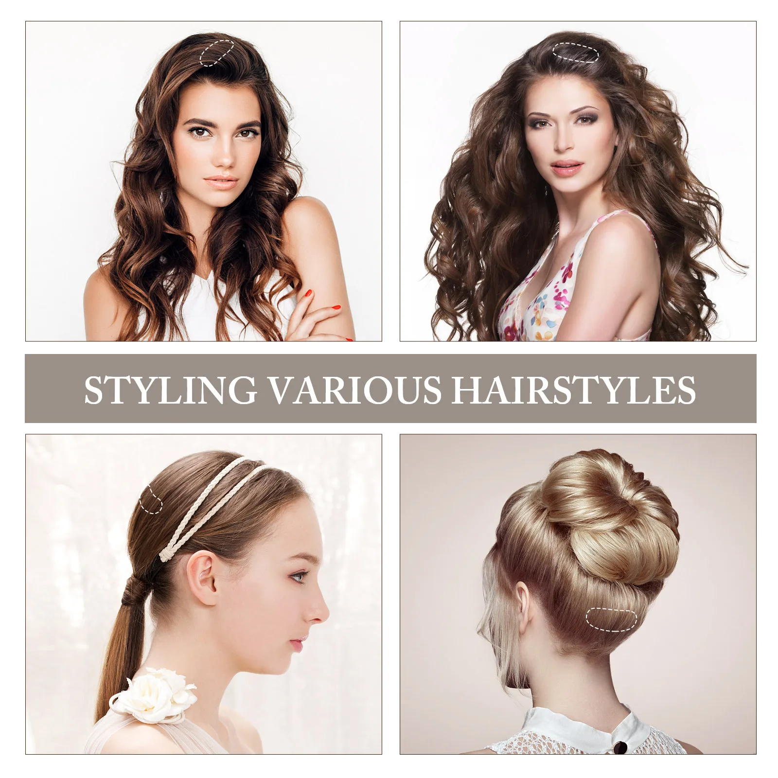 

5 шт., увеличивающая шпилька, подушка, зажим, женские аксессуары, инструмент для укладки волос, разноцветная подкладка для волос