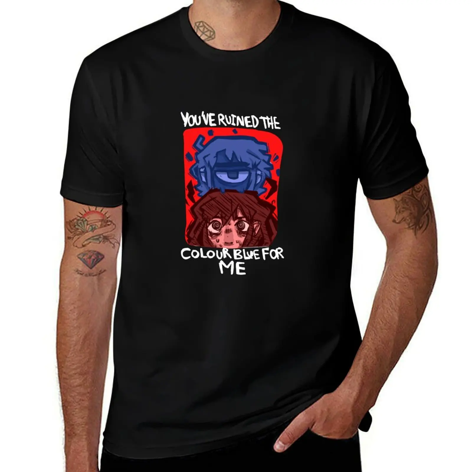 

You've Ruined The Color Blue T-Shirt gifts for boyfriend graphic t shirt vintage summer clothes Blouse shirts graphic tee men