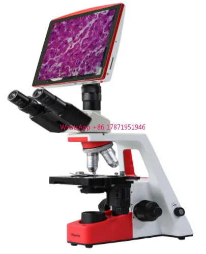 H236-A 40X-1000X Coaxial Coarse Digital Quadruple Compound Trinocular Biological Microscope for Medical Laboratory