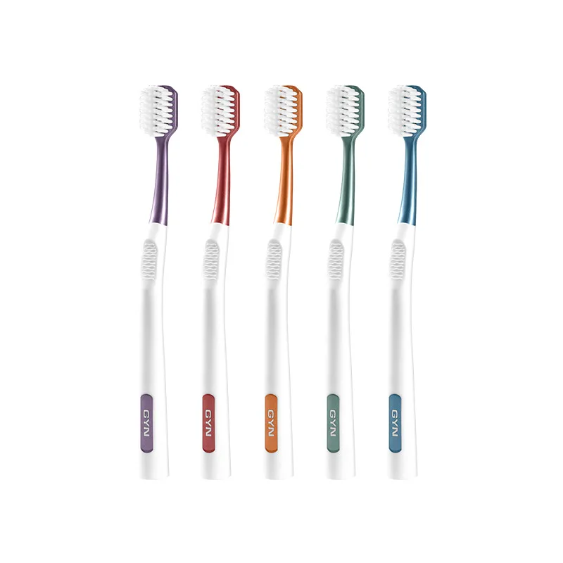 

5 независимых зубных щеток с маленькими головками для глубокой чистки, универсальные для мужчин и женщин, новые, с мягкой щетиной, из серии Natural.