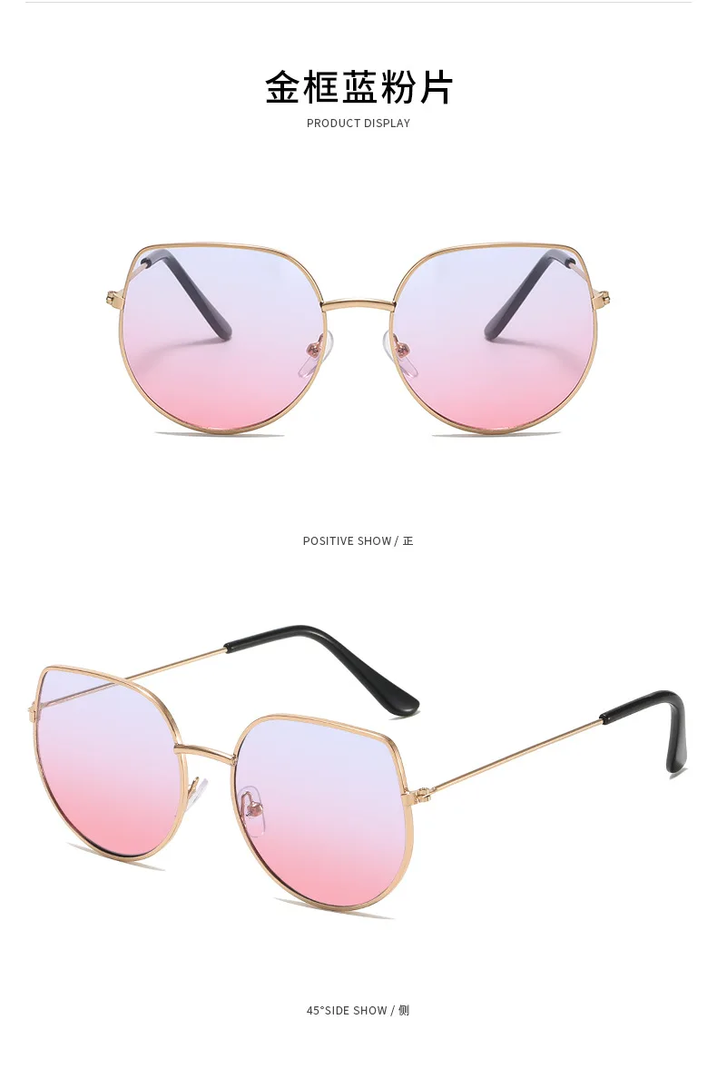 Cat Eye Sonnenbrille Männer Vintage Metall Sonnenbrille für Frauen Luxusmarke Brille Sonnenbrille Damen Sonnenbrille für weibliche männliche antike – Detail 15
