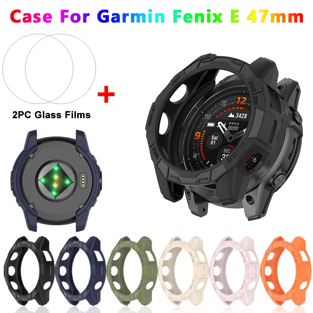 Funda protectora de TPU para Garmin Fenix E 47mm funda de silicona suave para Garmin Fenix E 47mm funda protectora