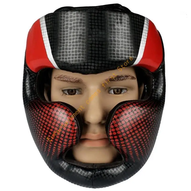 

55KD Full Covered Kick Boxing Helmets Training Headgear for Kickboxing, Martial Art
