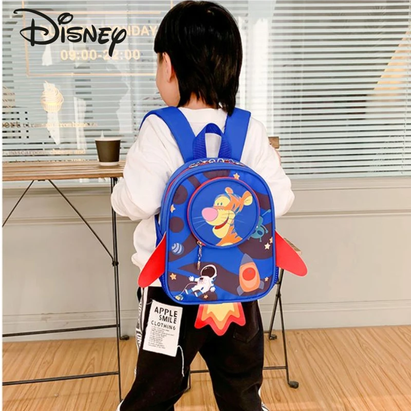 Disney Tigger 2023 New Children's Backpack Fashion High Quality Student School Bag Cartoon Multi Function Children's Backpack