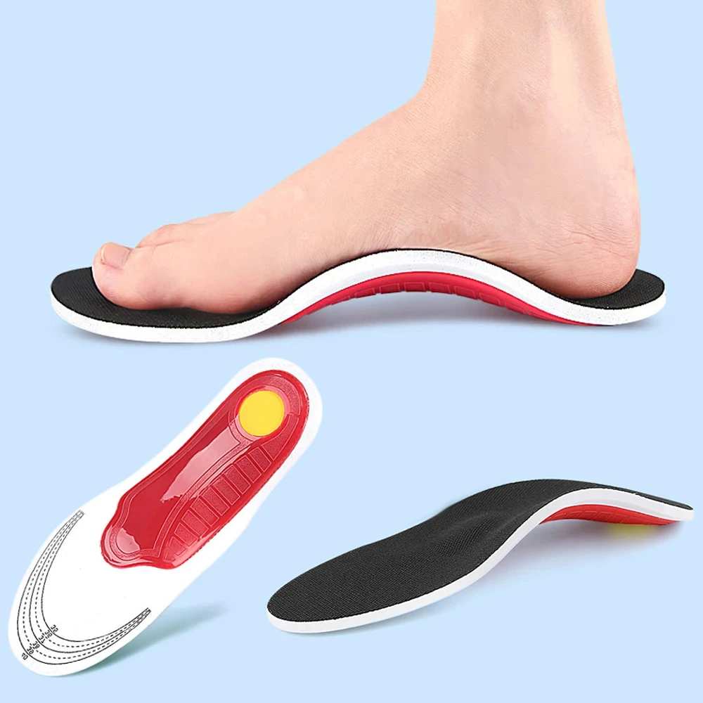2 Pairs Orthopedic Insoles for Man Women Gel Insole Silicone Arch Support Pads Sport Shoe Pad  Insert