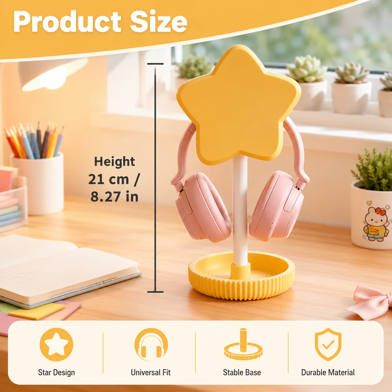 Star Earphone Stand Desktop Earphone Hanger Multi Functional Storage Rack Ornament Fun