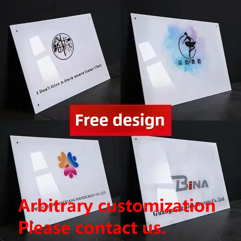 

Красочная акриловая табличка для магазина, вывеска для компании, дверная табличка, индивидуальный бизнес-логотип, имя, слоган для магазина, бара, кафе, отеля, 40x30 см