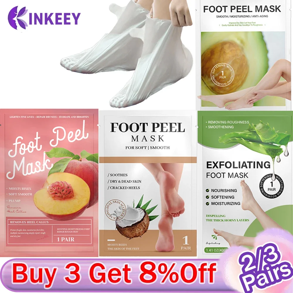 Exfoliating Foot Mask Foot Peel Mask Peeling Dead Skin Remover Calluses Anti Cracked heels Pedicure Socks Moisturizing Foot Care