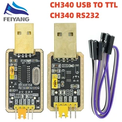 Modulo CH340 invece di PL2303 CH340G CH340E Modulo da RS232 a TTL Aggiornamento da USB a porta seriale in nove piastre spazzole per Arduino