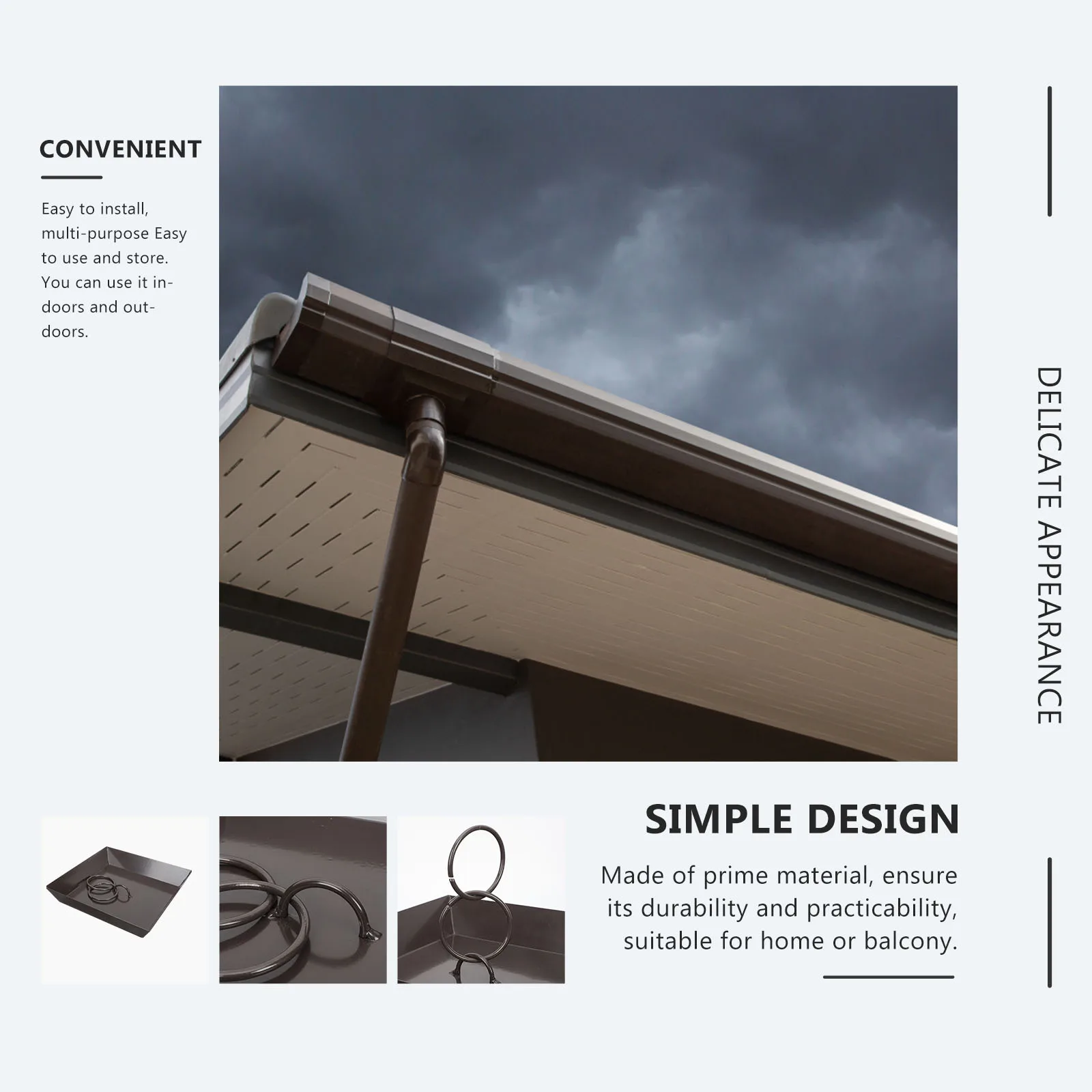 

Chain Basin Plastic Waterproof For Home Supplies Villa Roof Balcony Garden Home Accessories Outdoor Indoor Use