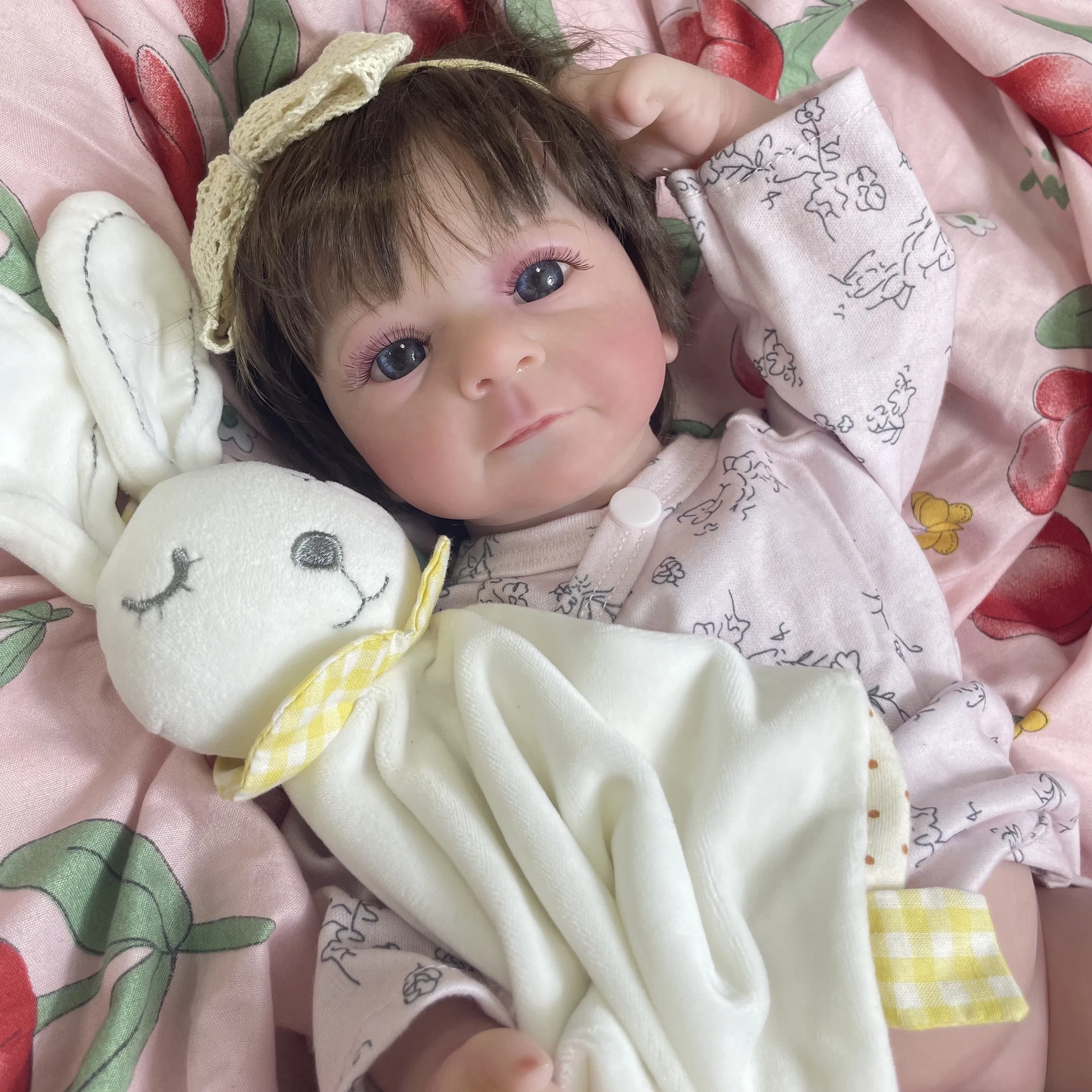 17 Inch 43CM Finished Reborn Dolls Felicia Full Silicone Vinyl Girl Body Lifelike Adorable Newborn Girl Best Christmas Gift