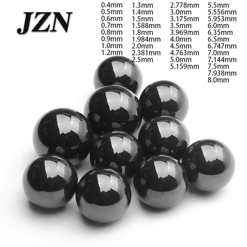 100Pcs Si3N4 Ceramic Ball 0.4mm 0.5mm 0.6mm 0.7mm 0.8mm 0.9mm 1.0mm 1.2mm 1.3mm 1.4mm 1.5mm 1.588mm 1.8mm 1.984mm 2.0mm 2.381mm