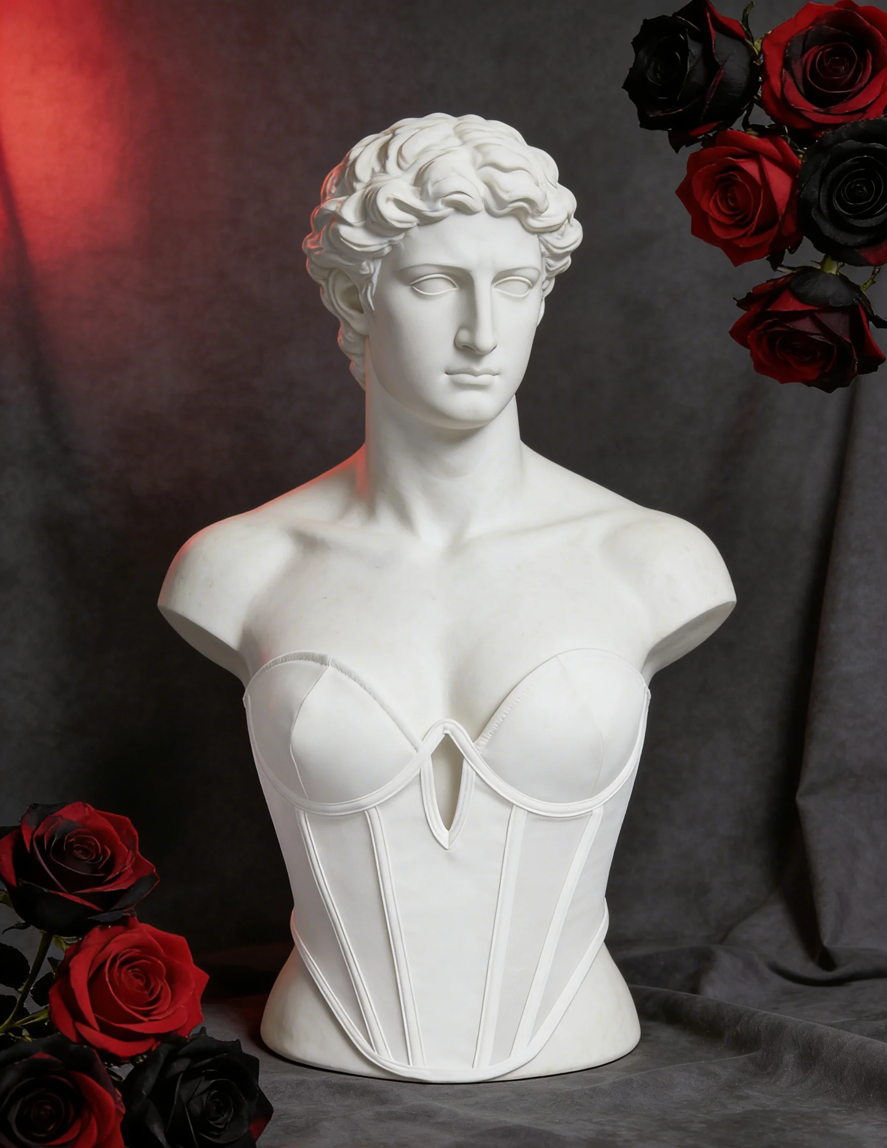 【Fragments.One choice, no more choices.】Hot Sweetheart Semi-Transparent 3D Stereo Slim Fit Sexy Women's White Tank Top