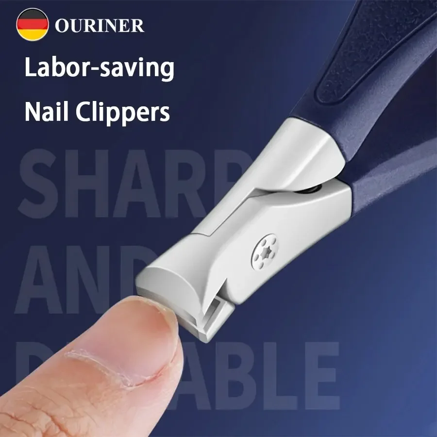 Ouriner Large Nail Clippers For Thick And Hard Toenails Dedicated Nail Clippers For Single Large Opening Anti Splash Nail