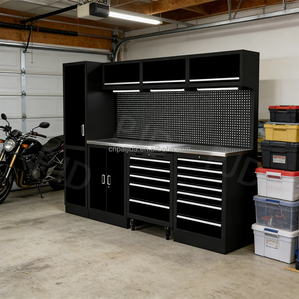 Workshop Metal Drawer Cabinet Tool Cabinet Modular Bench Customized Workstation Professional Cabinet Heavy Duty Drawer CabinetAT