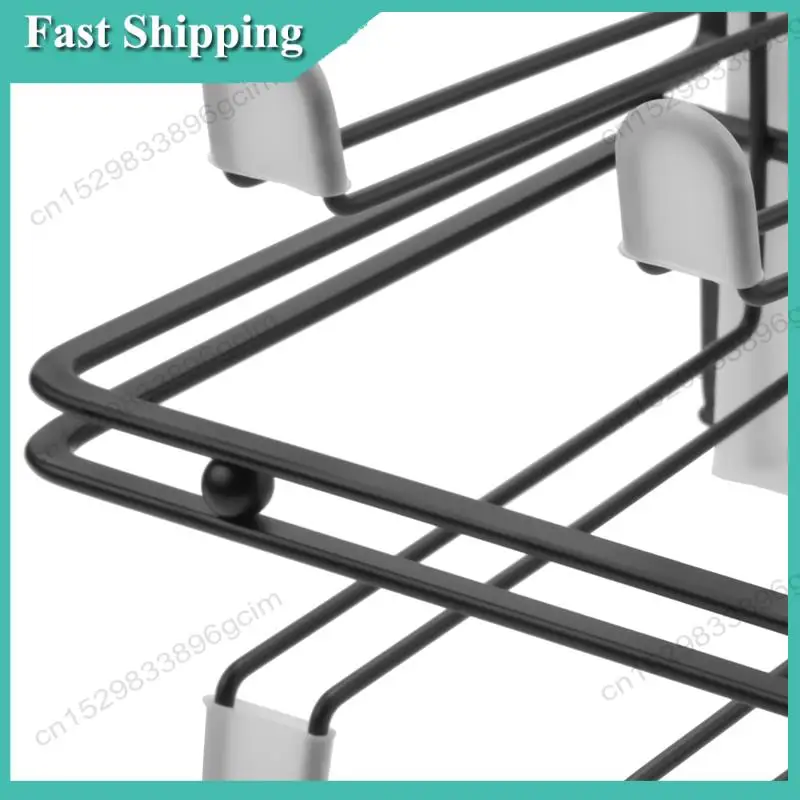 -BABQ 6 Bottle Dish Drainer Metal Bottle Holder, Drip Rack For Vessels With Drip Tray, For Sodastream, Air Up, Avent,